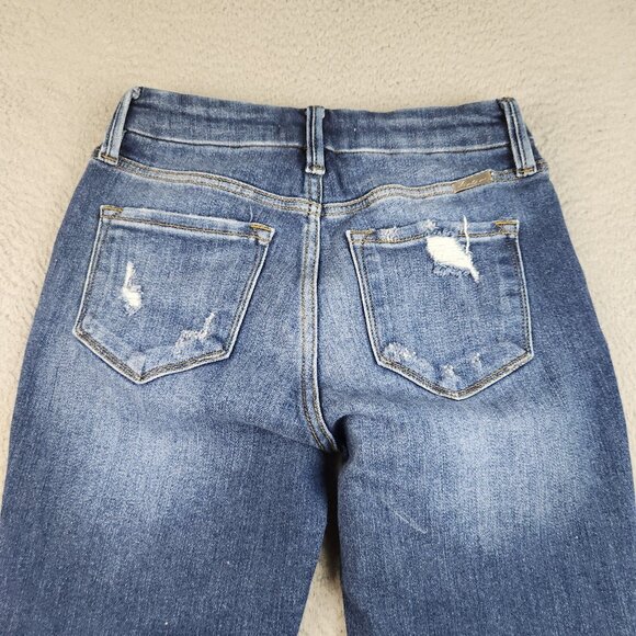 Kancan Women’s Size 5/26 Maria High Rise Ankle Skinny Jeans Medium Wash Raw Hem - Picture 13 of 13